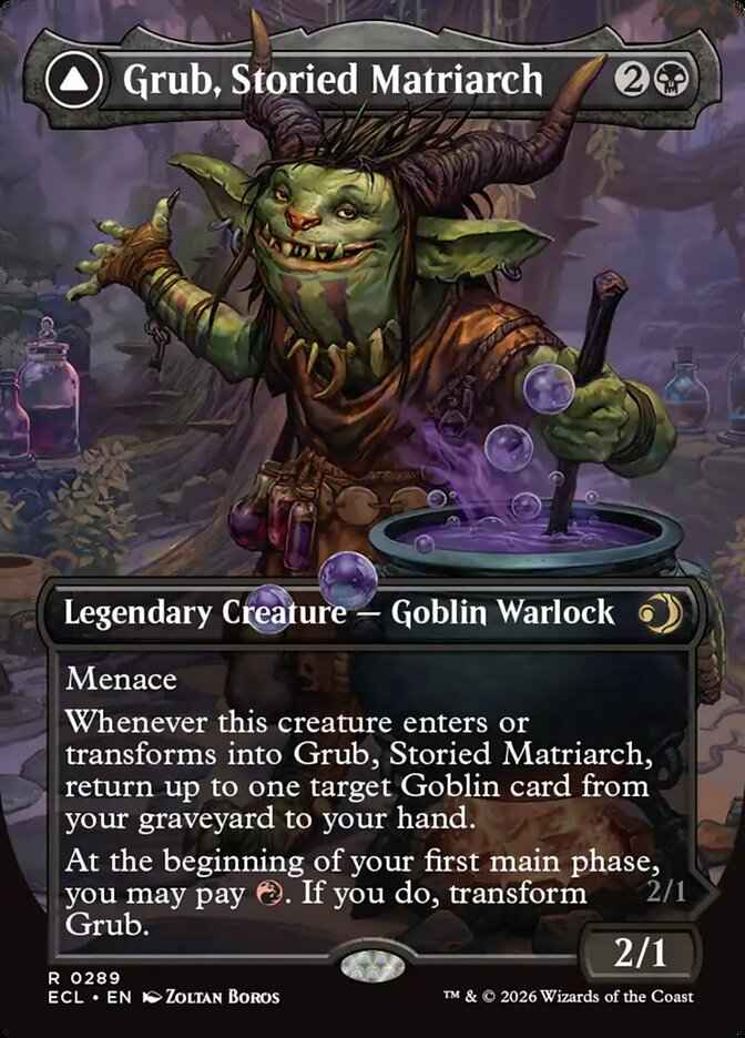 Grub, Storied Matriarch // Grub, Notorious Auntie (Full Art)
