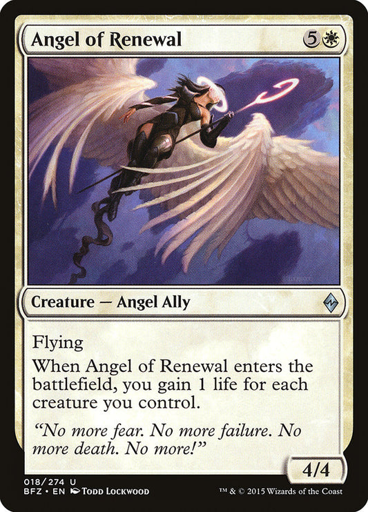 Angel of Renewal front