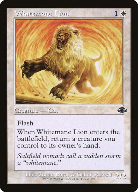Whitemane Lion front