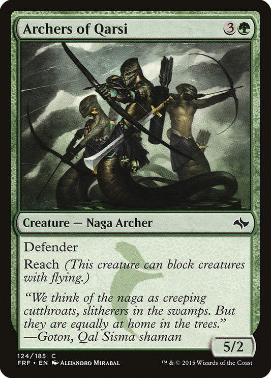 Archers of Qarsi front