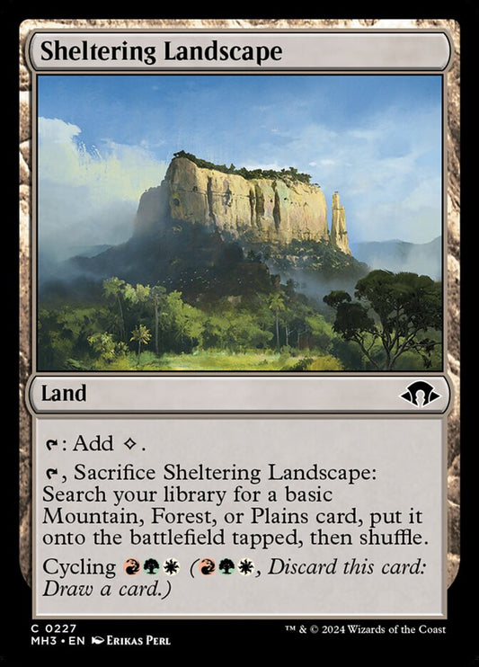 Sheltering Landscape front