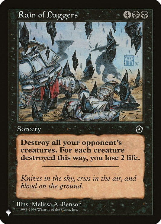 Rain of Daggers front