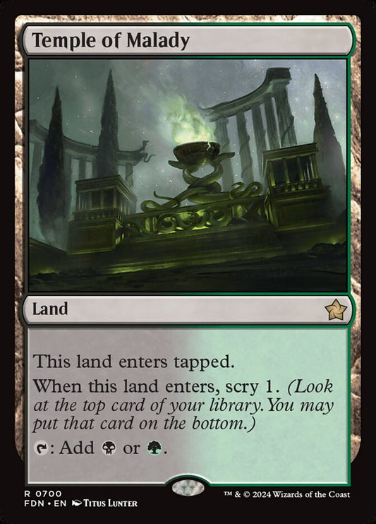 Temple of Malady front