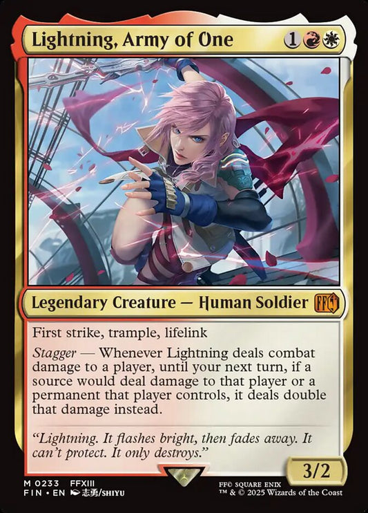 Lightning, Army of One front