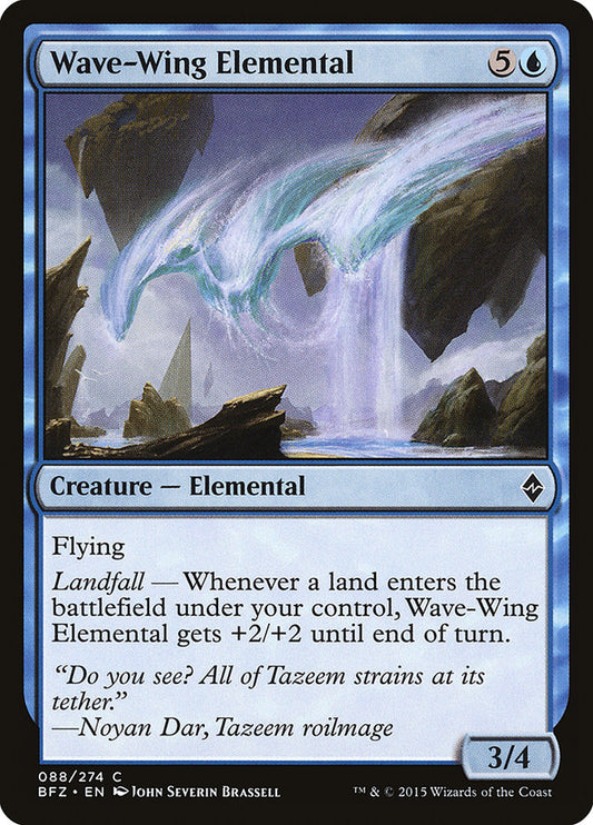 Wave-Wing Elemental front
