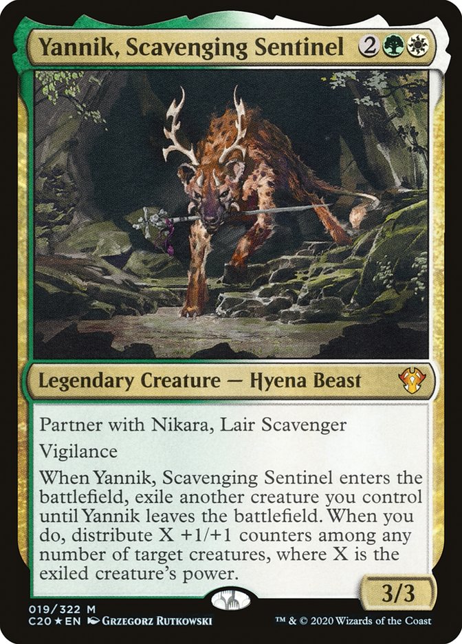 Yannik, Scavenging Sentinel front