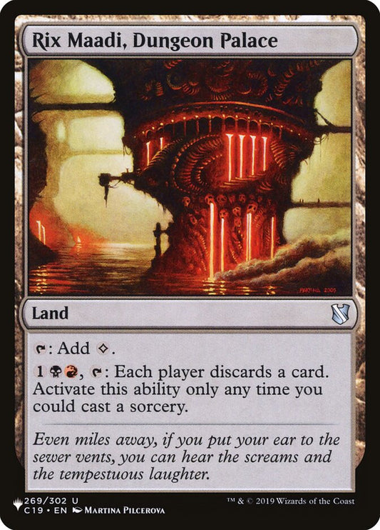 Rix Maadi, Dungeon Palace front
