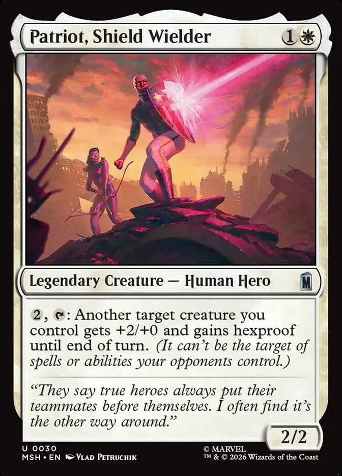Patriot, Shield Wielder front