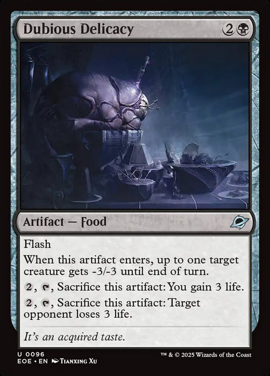 Dubious Delicacy front