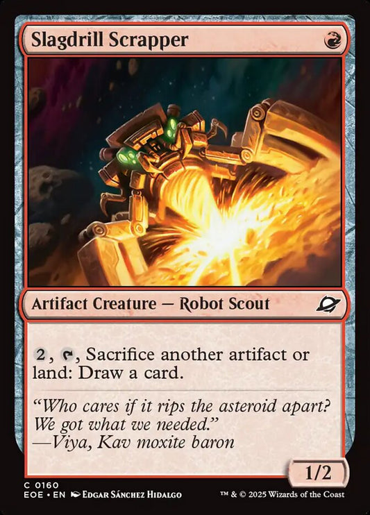 Slagdrill Scrapper front