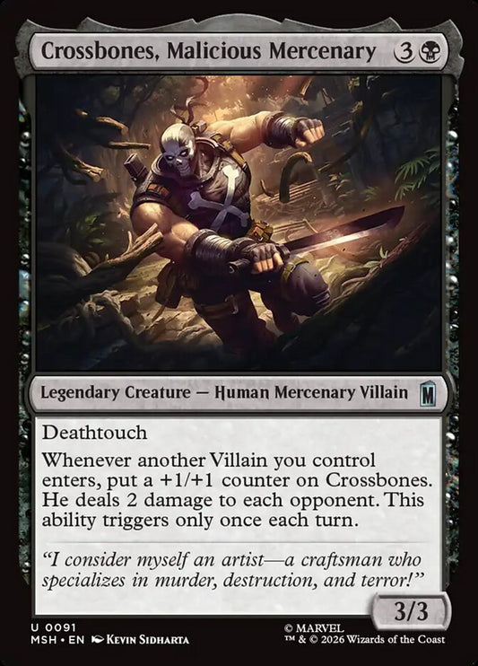 Crossbones, Malicious Mercenary front