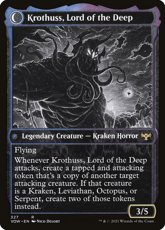 Runo Stromkirk // Krothuss, Lord of the Deep back