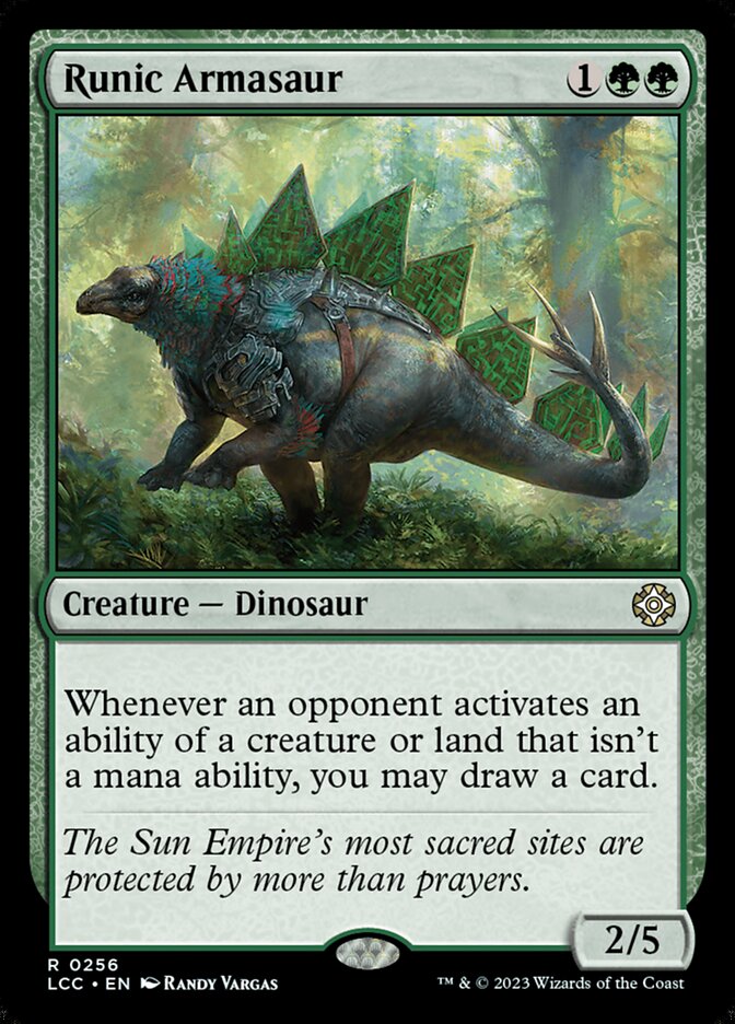 Runic Armasaur front