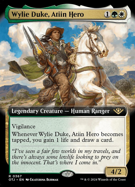 Wylie Duke, Atiin Hero front