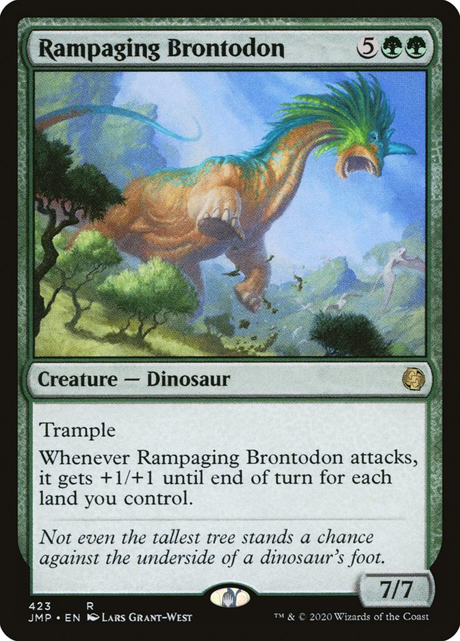 Rampaging Brontodon front