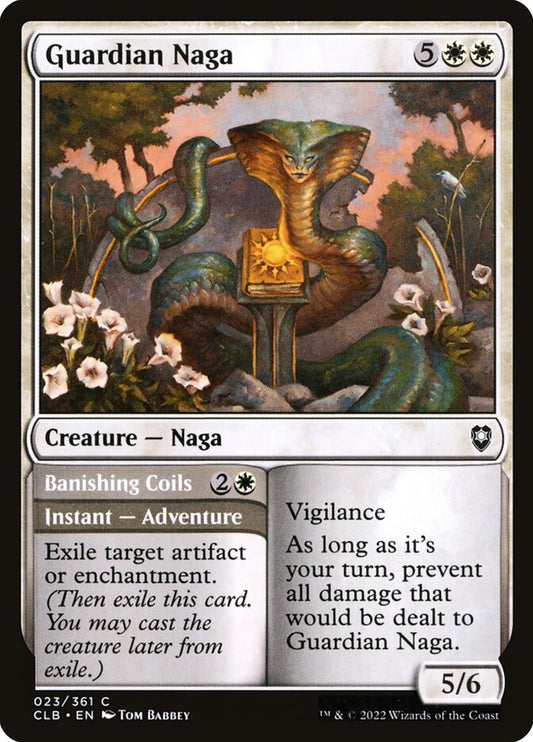Guardian Naga // Banishing Coils front