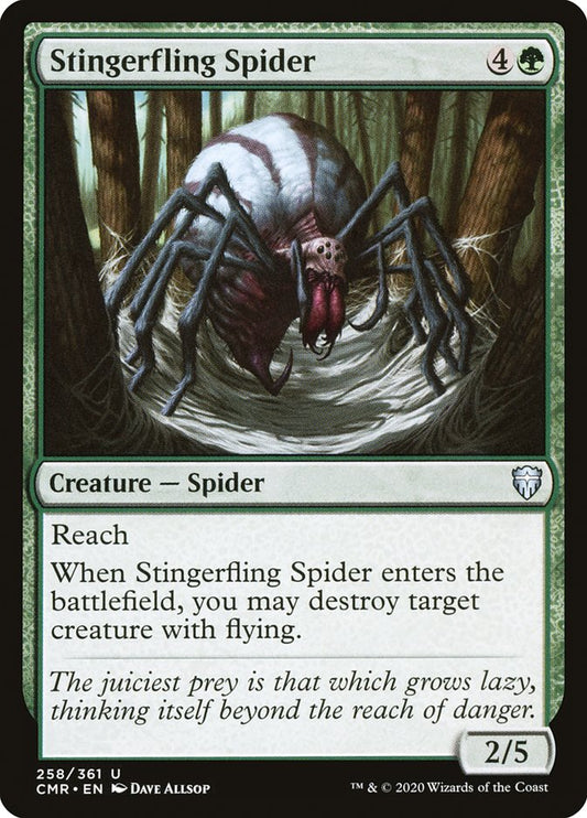 Stingerfling Spider front