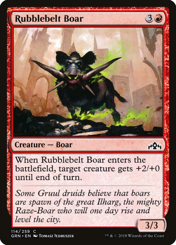 Rubblebelt Boar front