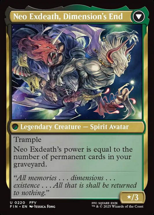 Exdeath, Void Warlock // Neo Exdeath, Dimension's End back