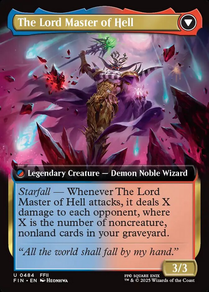 The Emperor of Palamecia // The Lord Master of Hell back