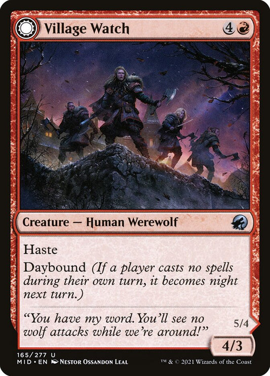 Village Watch // Village Reavers front