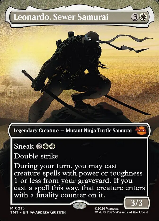 Leonardo, Sewer Samurai front