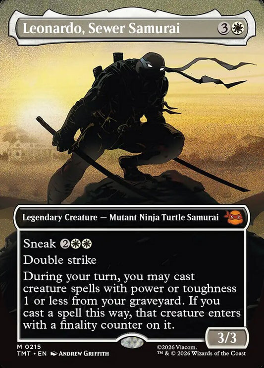 Leonardo, Sewer Samurai front
