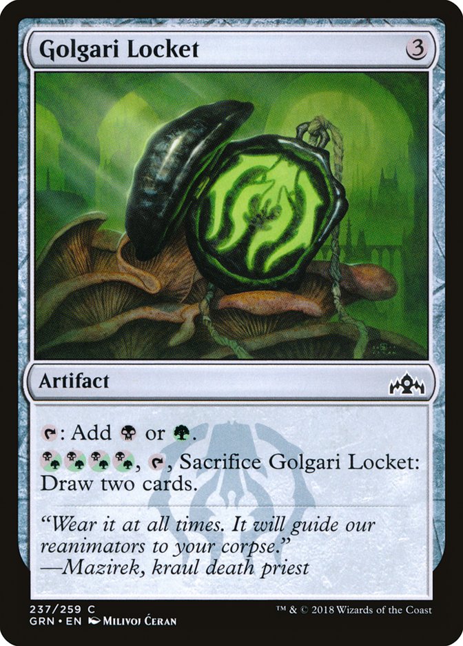 Golgari Locket front