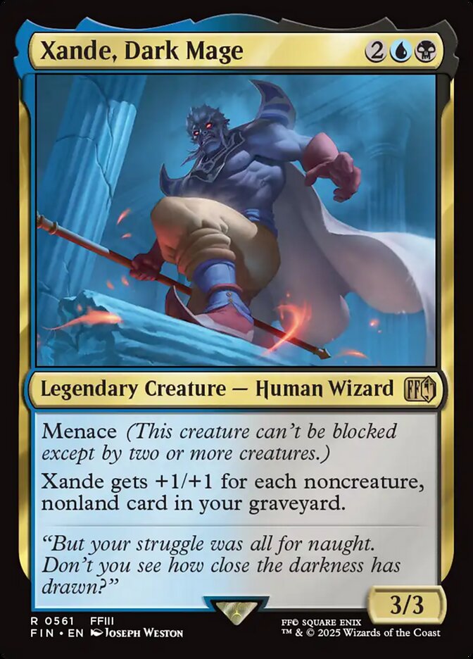 Xande, Dark Mage front