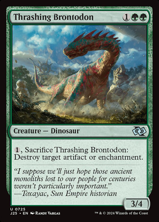 Thrashing Brontodon front