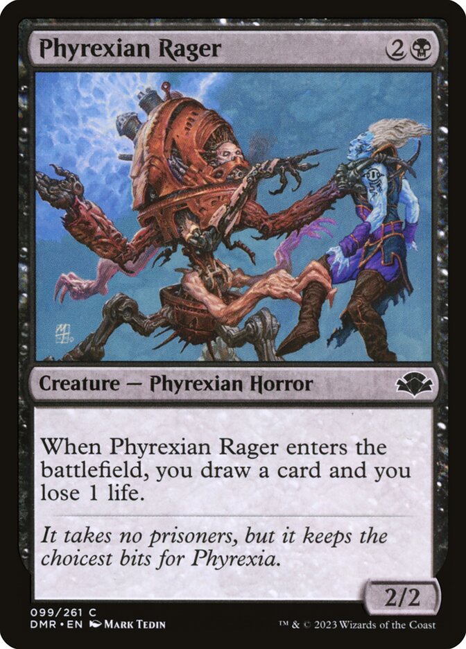 Phyrexian Rager front