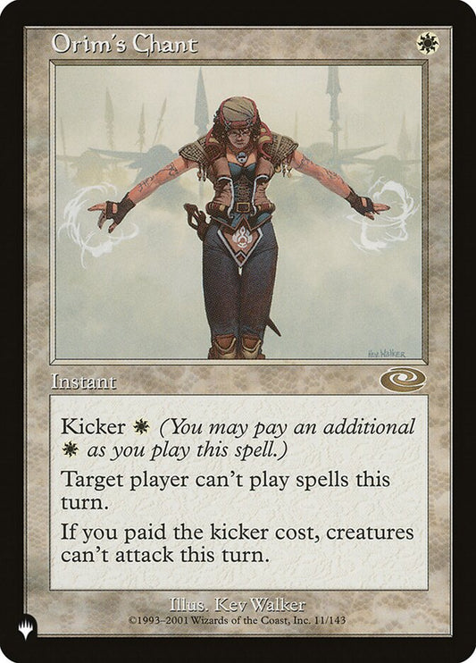 Orim's Chant front