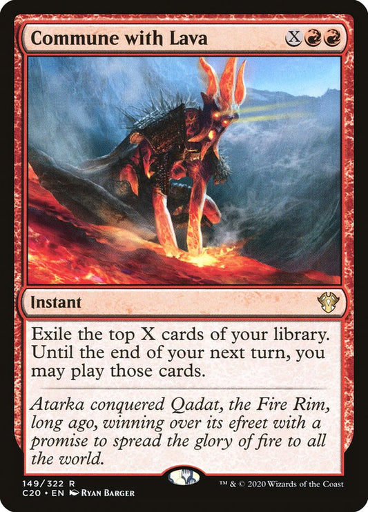 Commune with Lava front