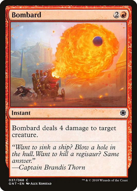 Bombard front