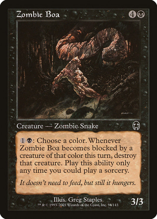Zombie Boa front
