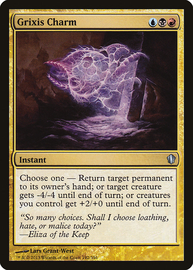 Grixis Charm front