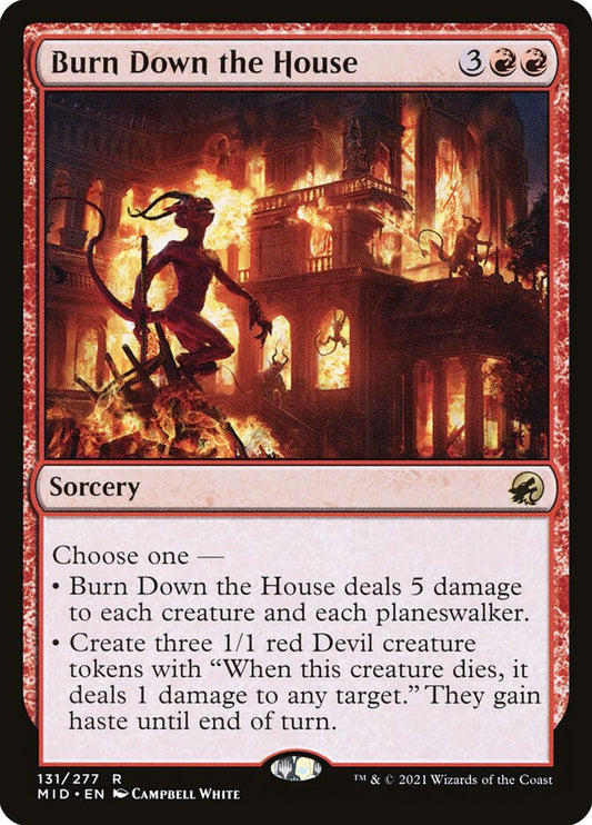 Burn Down the House front