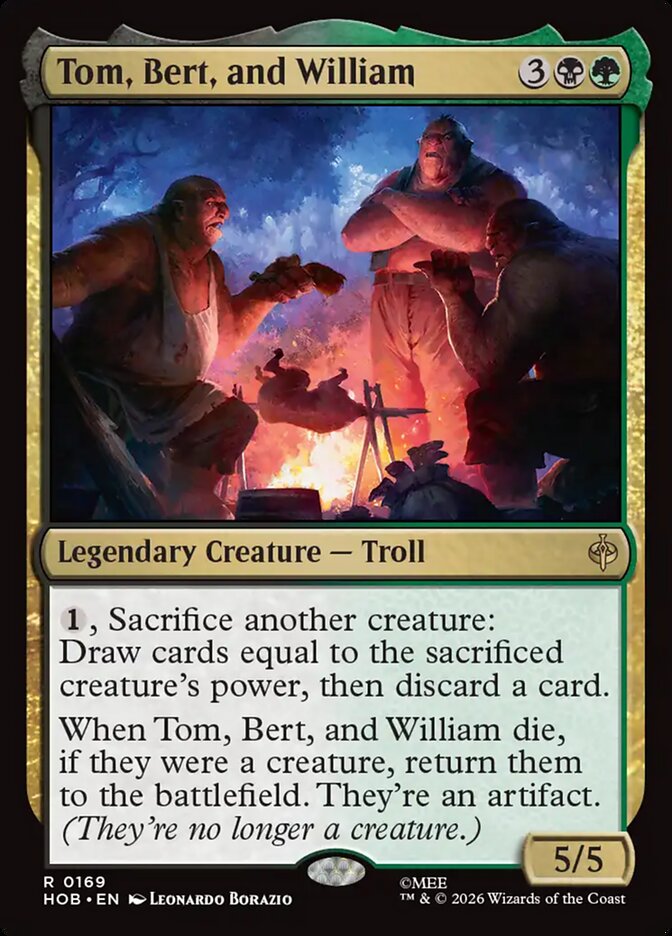 Tom, Bert, and William front