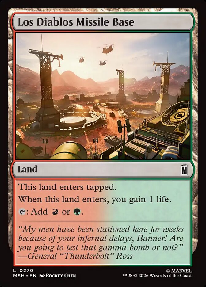 Los Diablos Missile Base front