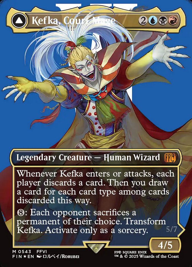 Kefka, Court Mage // Kefka, Ruler of Ruin front