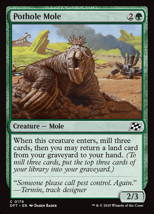 Pothole Mole front