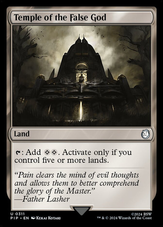 Temple of the False God front