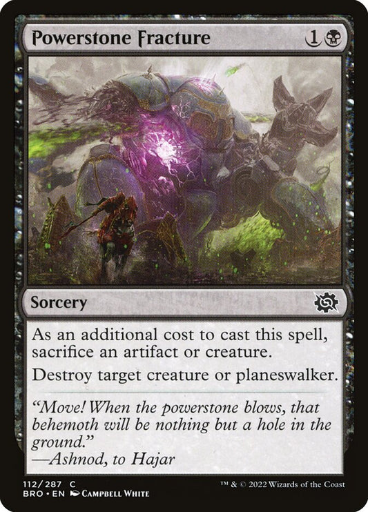 Powerstone Fracture front