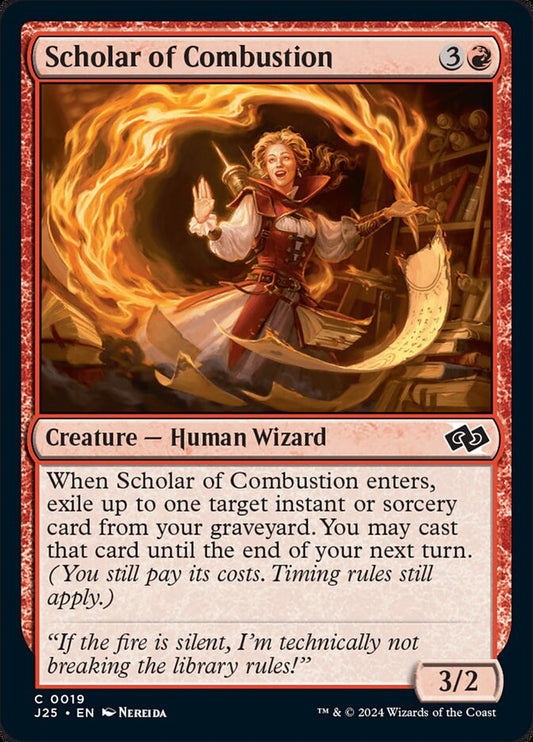 Scholar of Combustion front