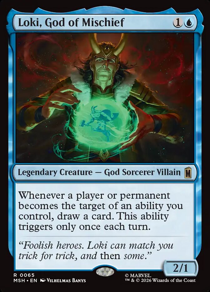 Loki, God of Mischief front