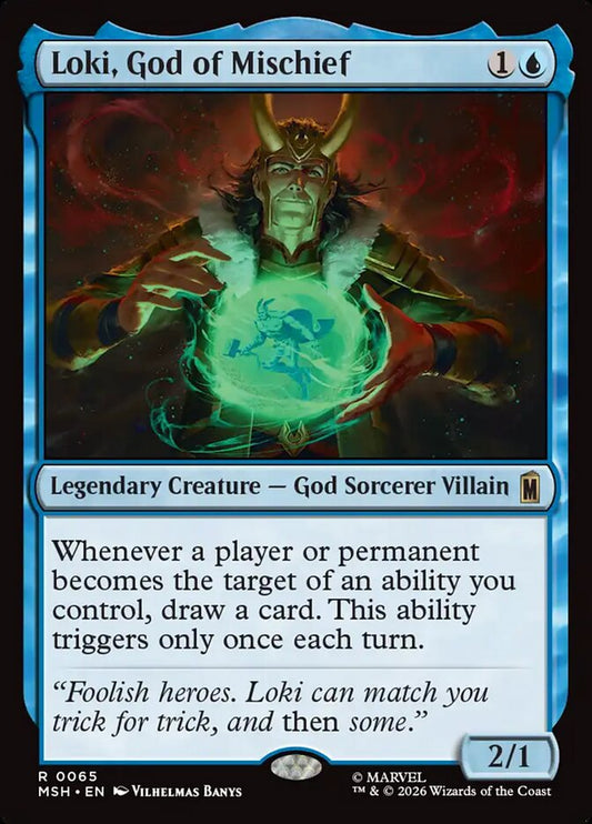 Loki, God of Mischief front