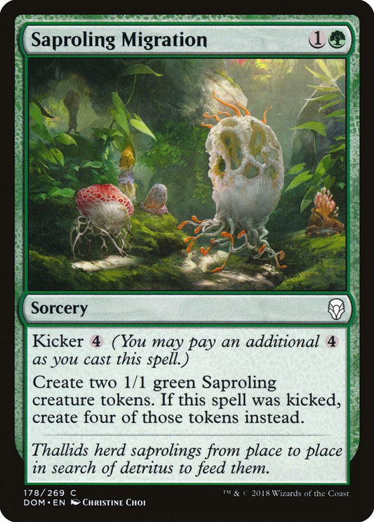 Saproling Migration front
