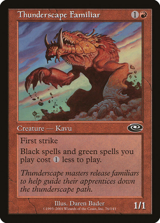 Thunderscape Familiar front
