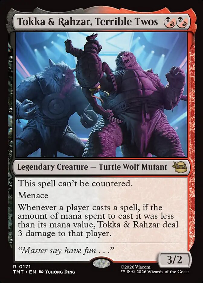 Tokka & Rahzar, Terrible Twos front