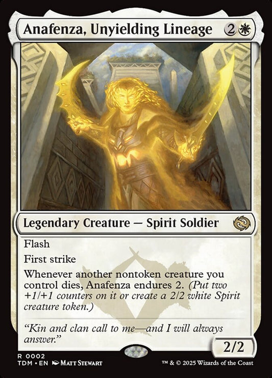 Anafenza, Unyielding Lineage front